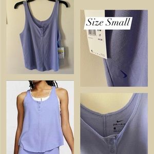 New Nike Yoga Luxe Henley Tank
